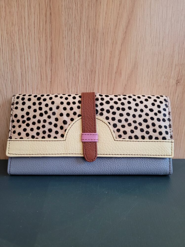 Le Grenier du Marais-Portefeuille Halfmoon bleu et print(1)-Châtelaillon-Plage