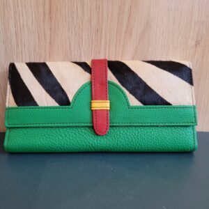 Le Grenier du Marais-Portefeuille Halfmoon vert et zèbre(1)-Châtelaillon-Plage