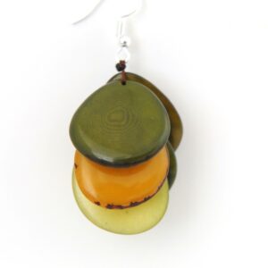 Le Grenier du Marais-boucles d oreilles grappas tonalité verte-Châtelaillon-Plage