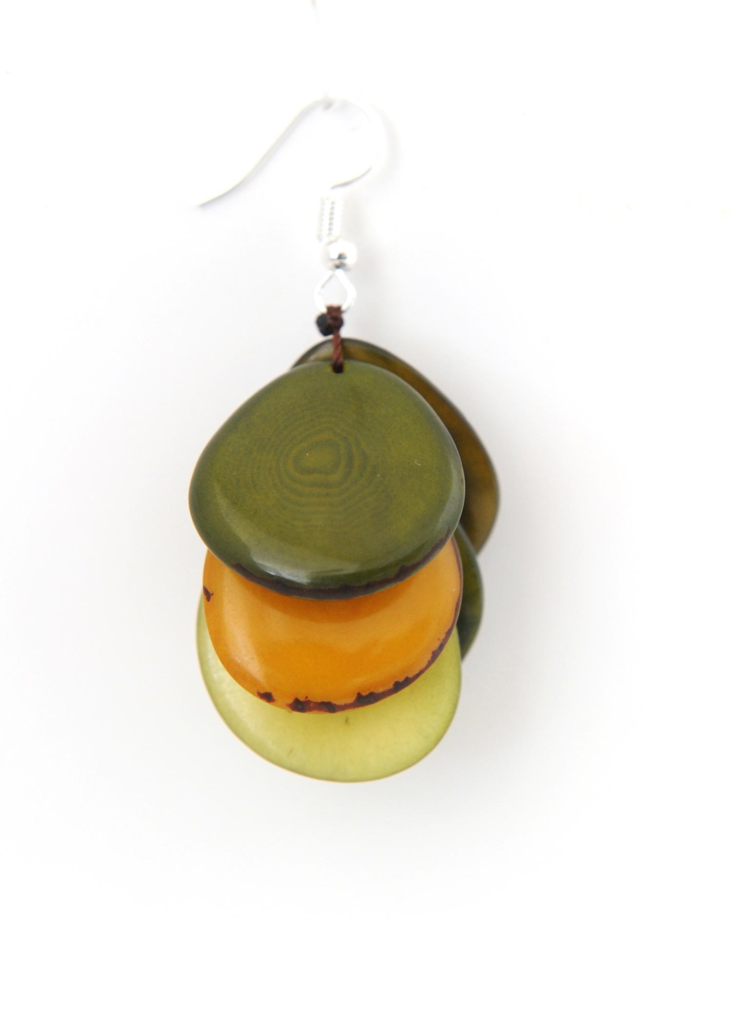 Le Grenier du Marais-boucles d oreilles grappas tonalité verte-Châtelaillon-Plage