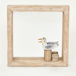 Le Grenier du Marais-Miroir oiseau sur tronc-Châtelaillon-Plage