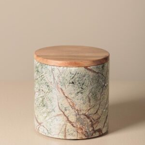 Le Grenier du Marais-Petit bocal hermétique marbre vert Forest(1)-Châtelaillon-Plage