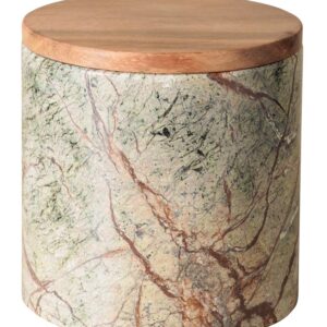 Le Grenier du Marais-Petit bocal hermétique marbre vert Forest(2)-Châtelaillon-Plage